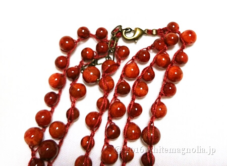 dinosオオイソバナ珊瑚デザインネックレスの金具